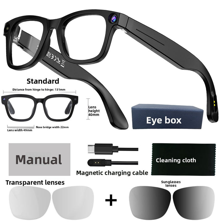 AI Smart Glasses with 8MP Camera & Real-Time Translation ? Wireless Audio & Voice Call Glasses