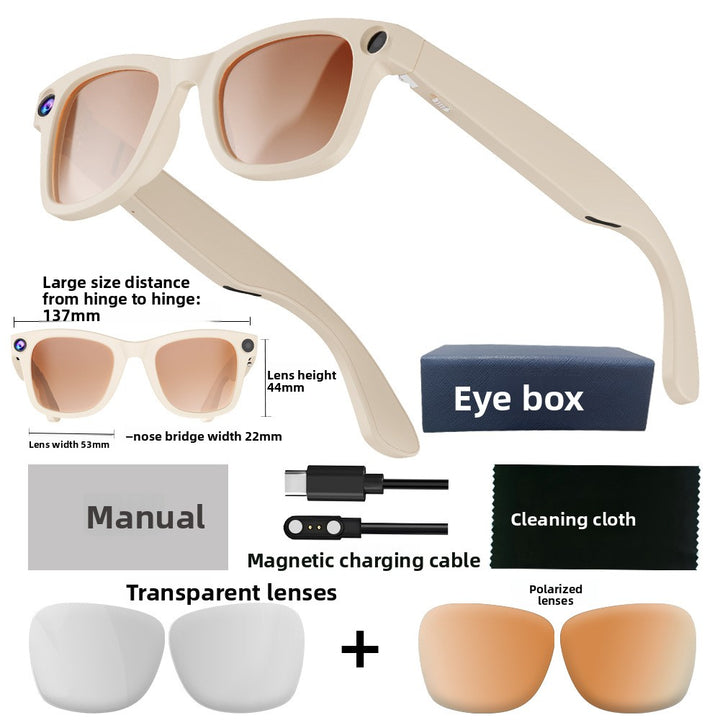 AI Smart Glasses with 8MP Camera & Real-Time Translation ? Wireless Audio & Voice Call Glasses