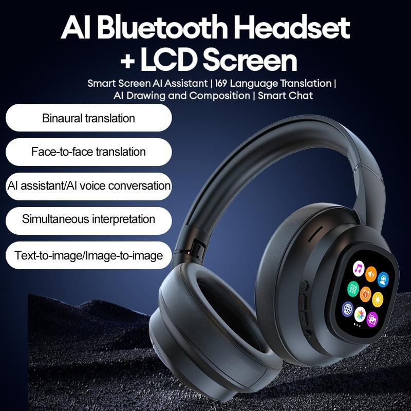 smart ai headphones with Touch Screen