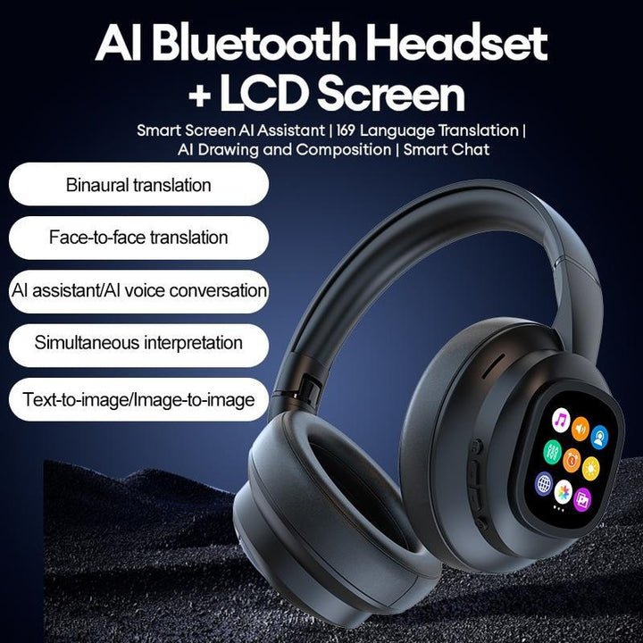 smart ai headphones with Touch Screen