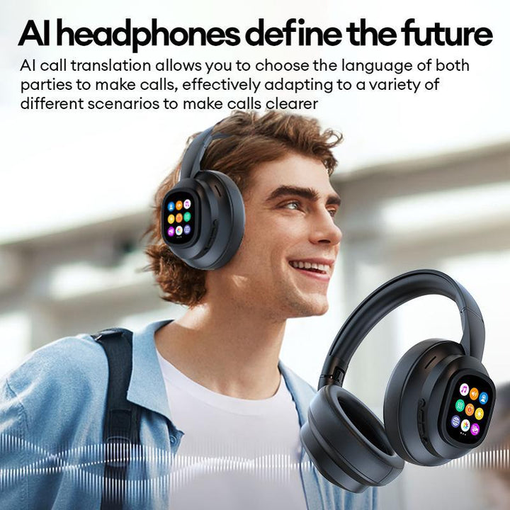smart ai headphones with Touch Screen