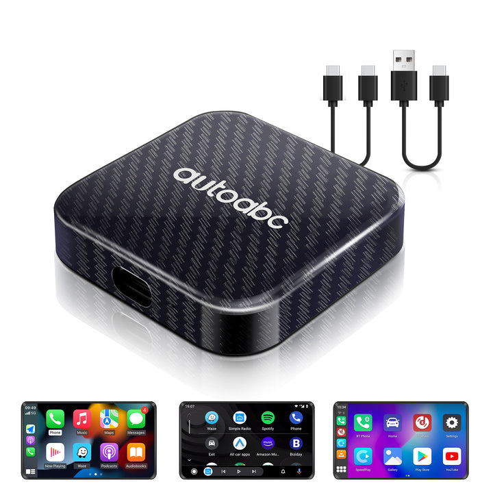 Wireless CarPlay AI Box for Android Auto with Streaming Apps