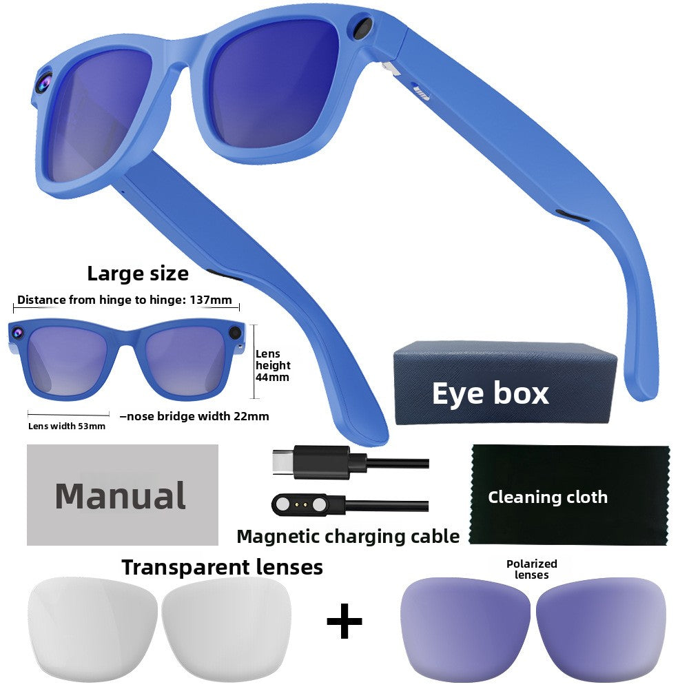 AI Smart Glasses with 8MP Camera & Real-Time Translation ? Wireless Audio & Voice Call Glasses